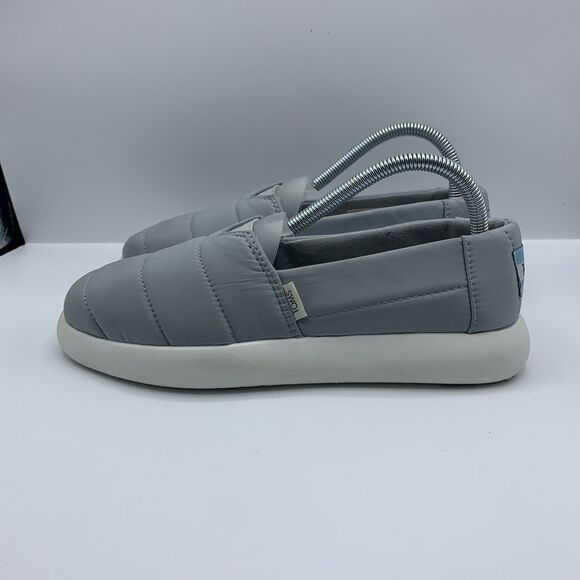 TOMS 10016731 Women's Alpargata Mallow Puff in Mid Grey  Size 8 - Picture 1 of 9